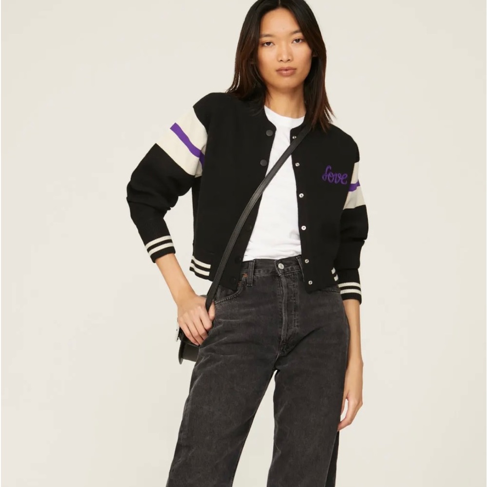 Sandro Ashton Varsity Cardigan | Size: 2 (4)